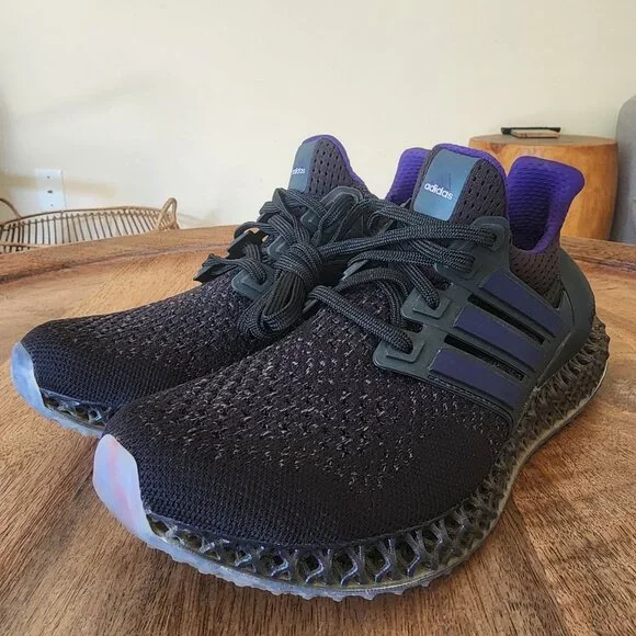 Adidas Ultra 4D Black Purple Running Sneaker Shoes Mens Size 6 | HP9736 - Picture 6 of 11